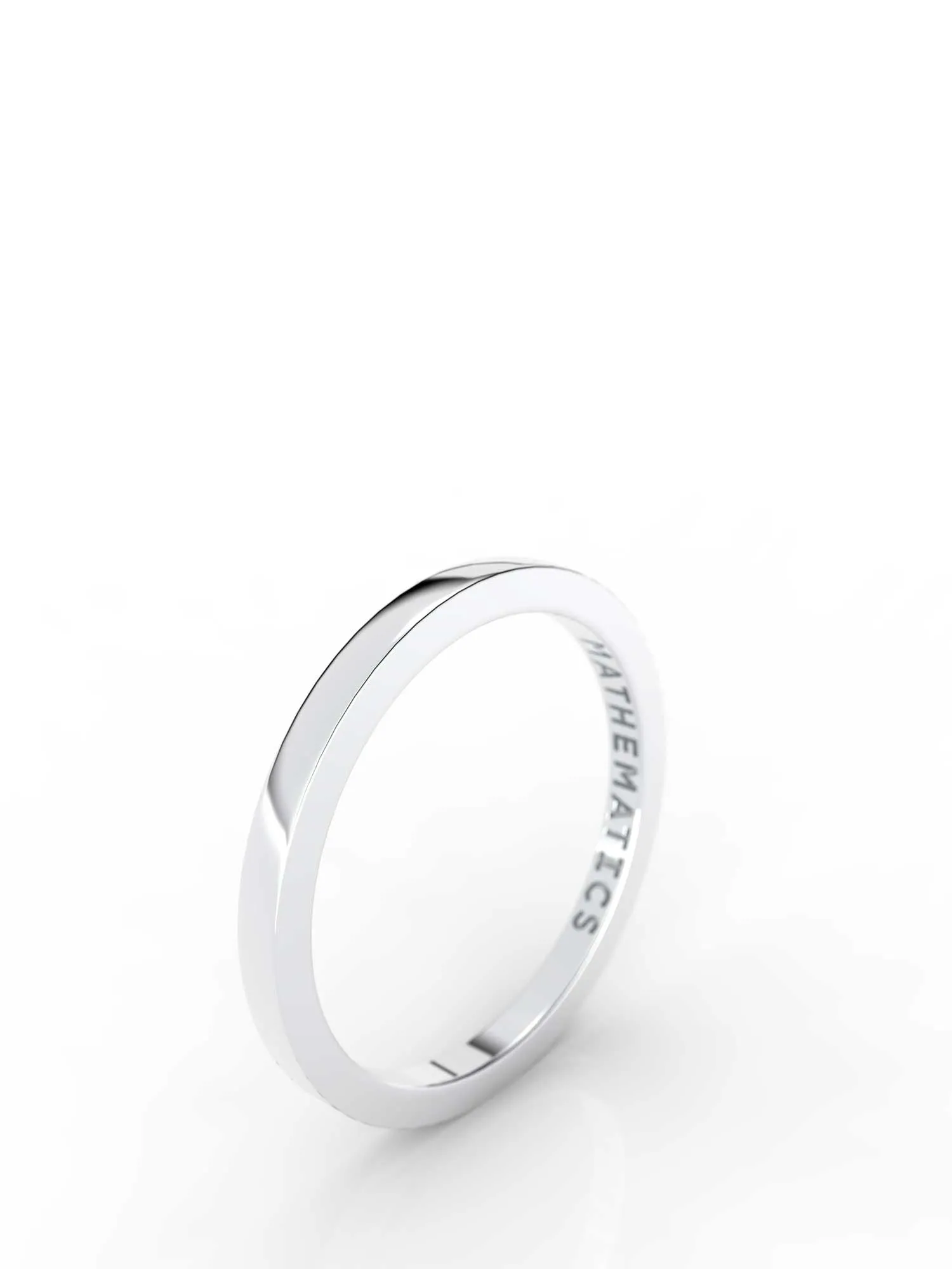 STACKING BAND RING 14k WHITE GOLD