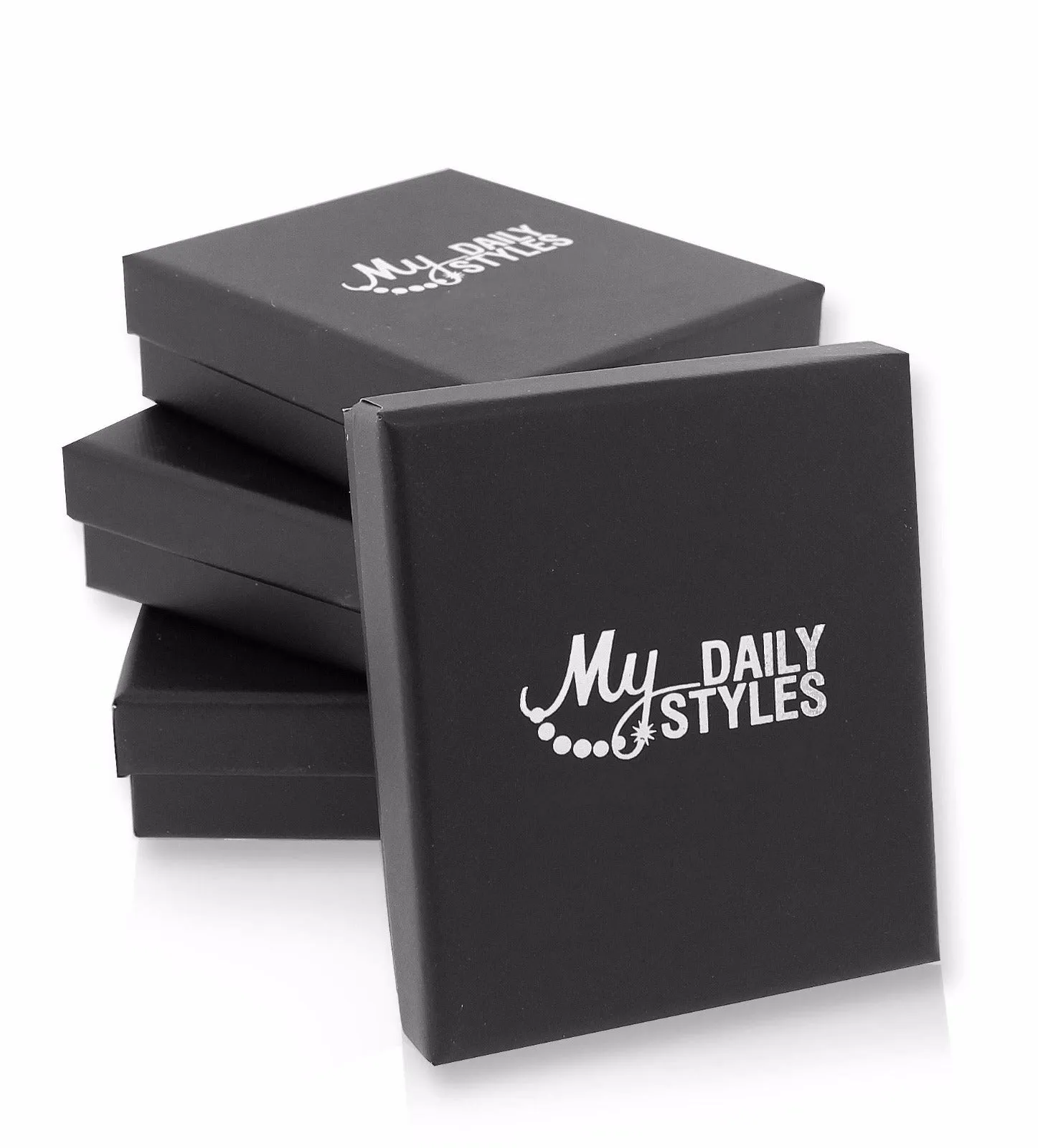 Stainless Steel Black Silver-Tone Link Mens Bracelet