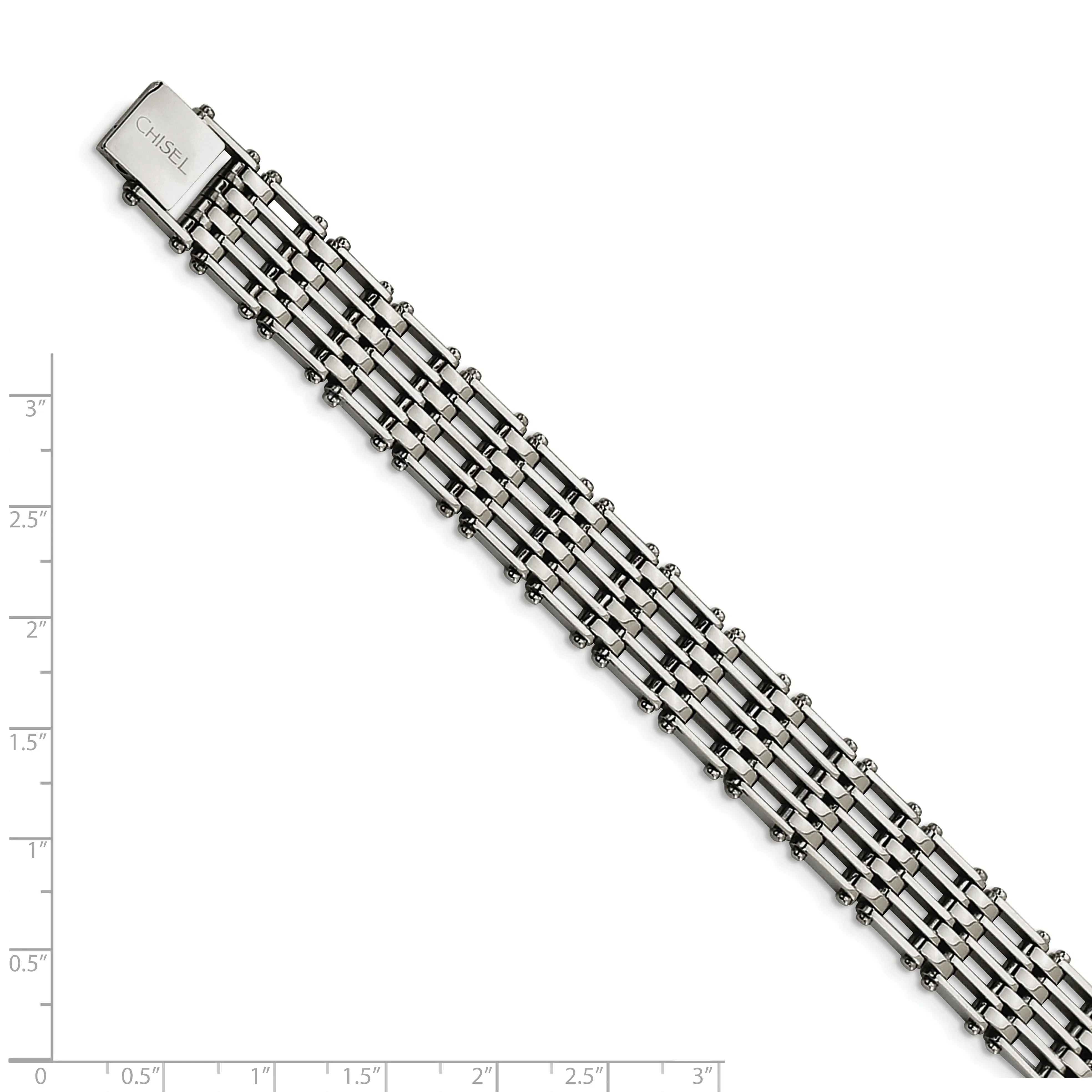 Stainless Steel Fold Over Bracelet
