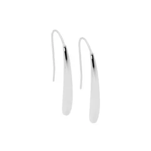 Stainless Steel Long Tear Drop Earrings 34mm SE185S