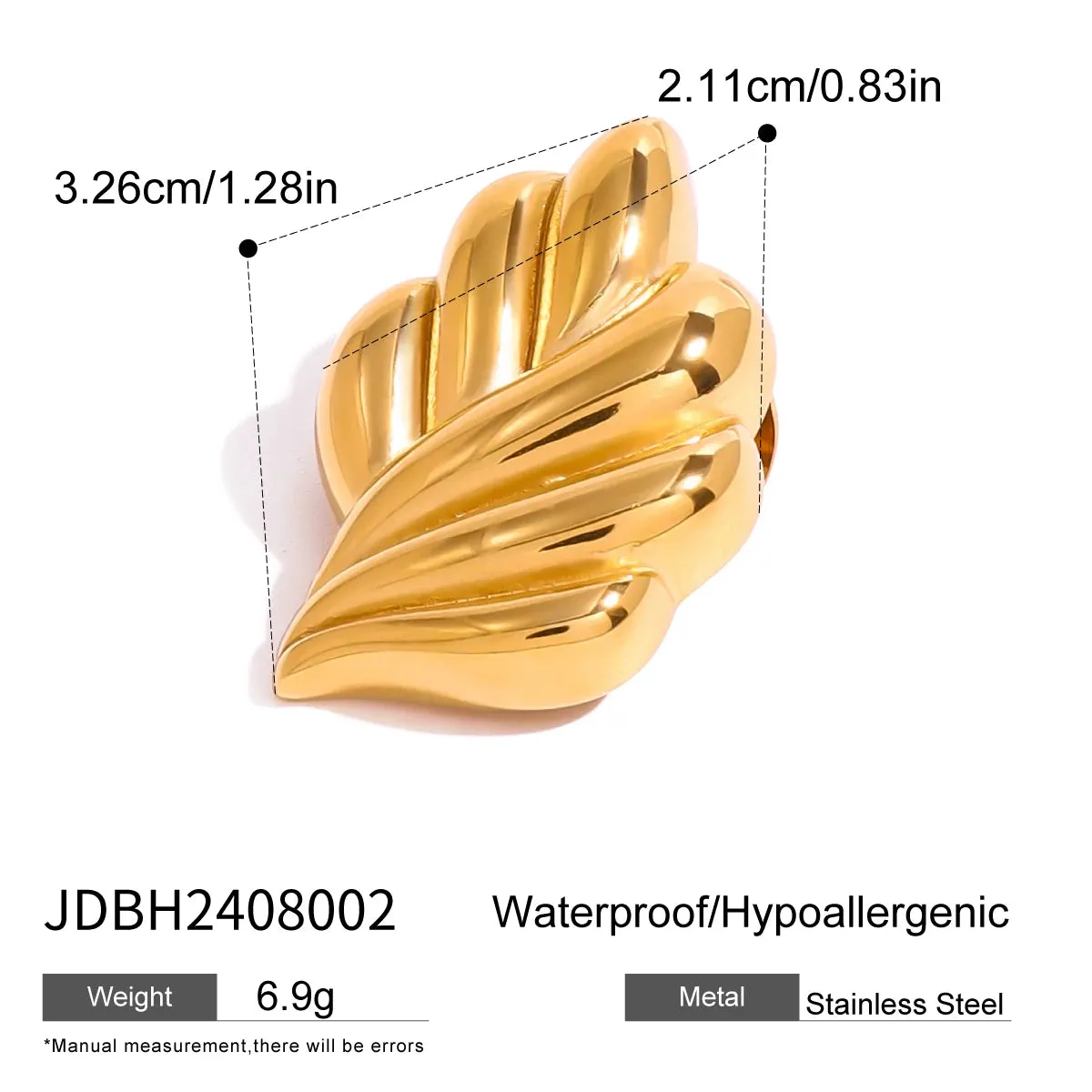Statement Stainless Steel Geometric Brooches