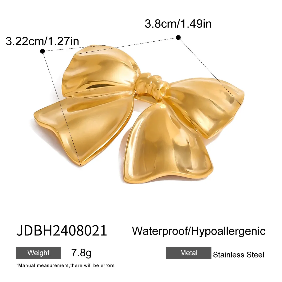 Statement Stainless Steel Geometric Brooches