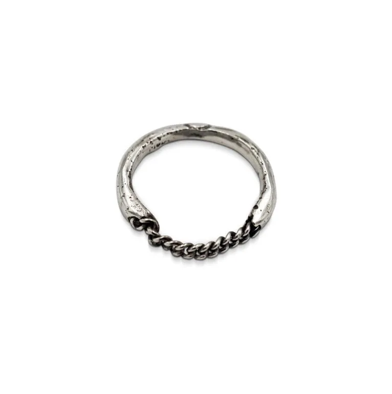 Sterling Chain Stacking Ring