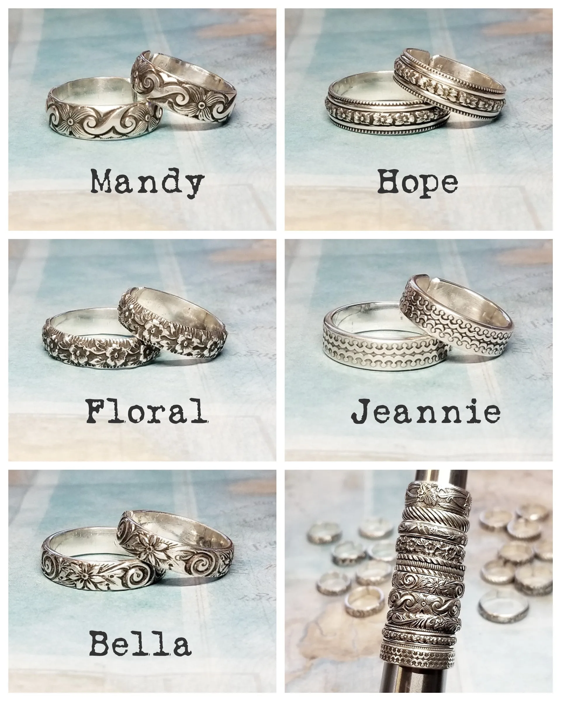 Sterling Silver Stacking Rings