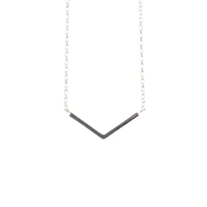 Sterling Silver V Necklace