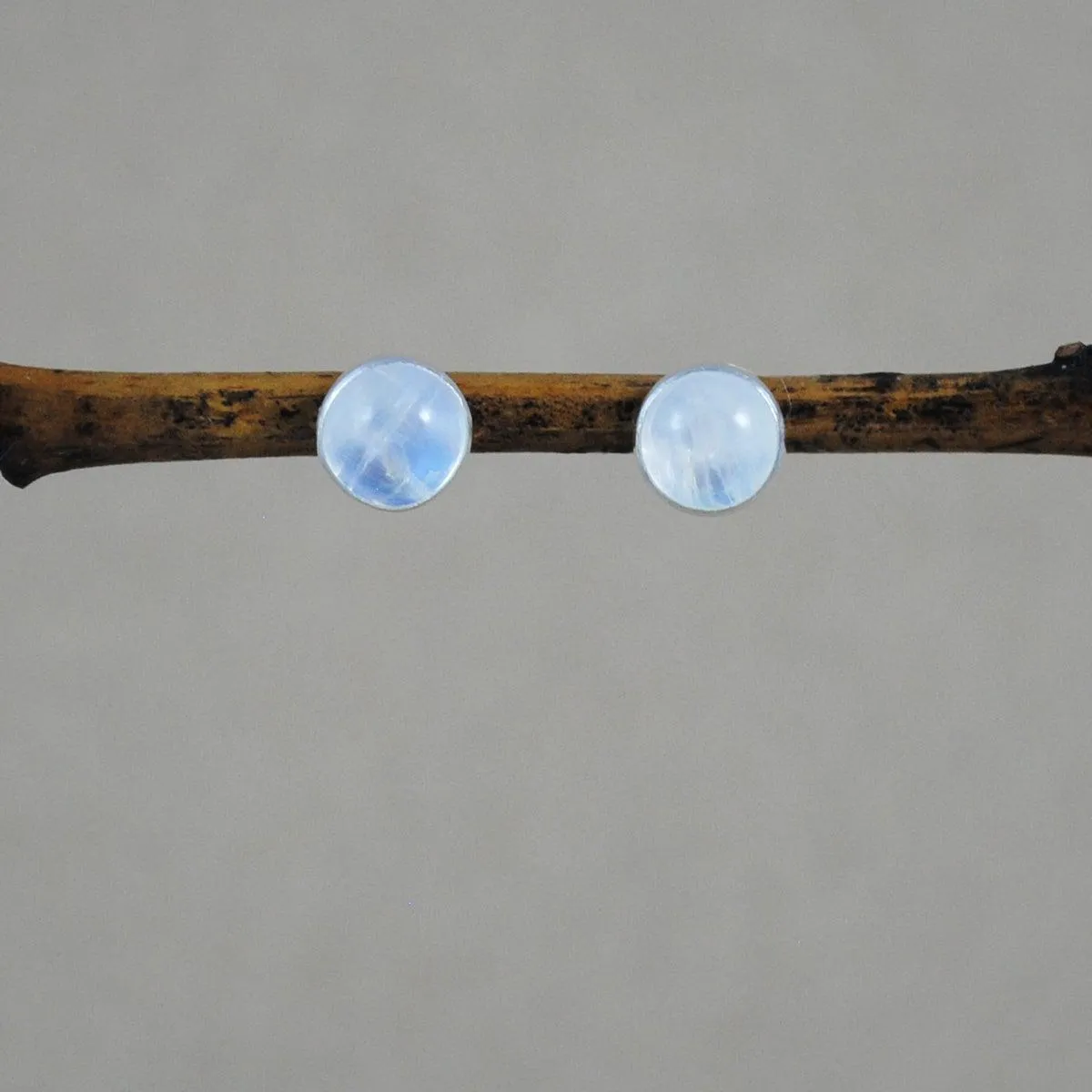 Stone Studs - sterling silver