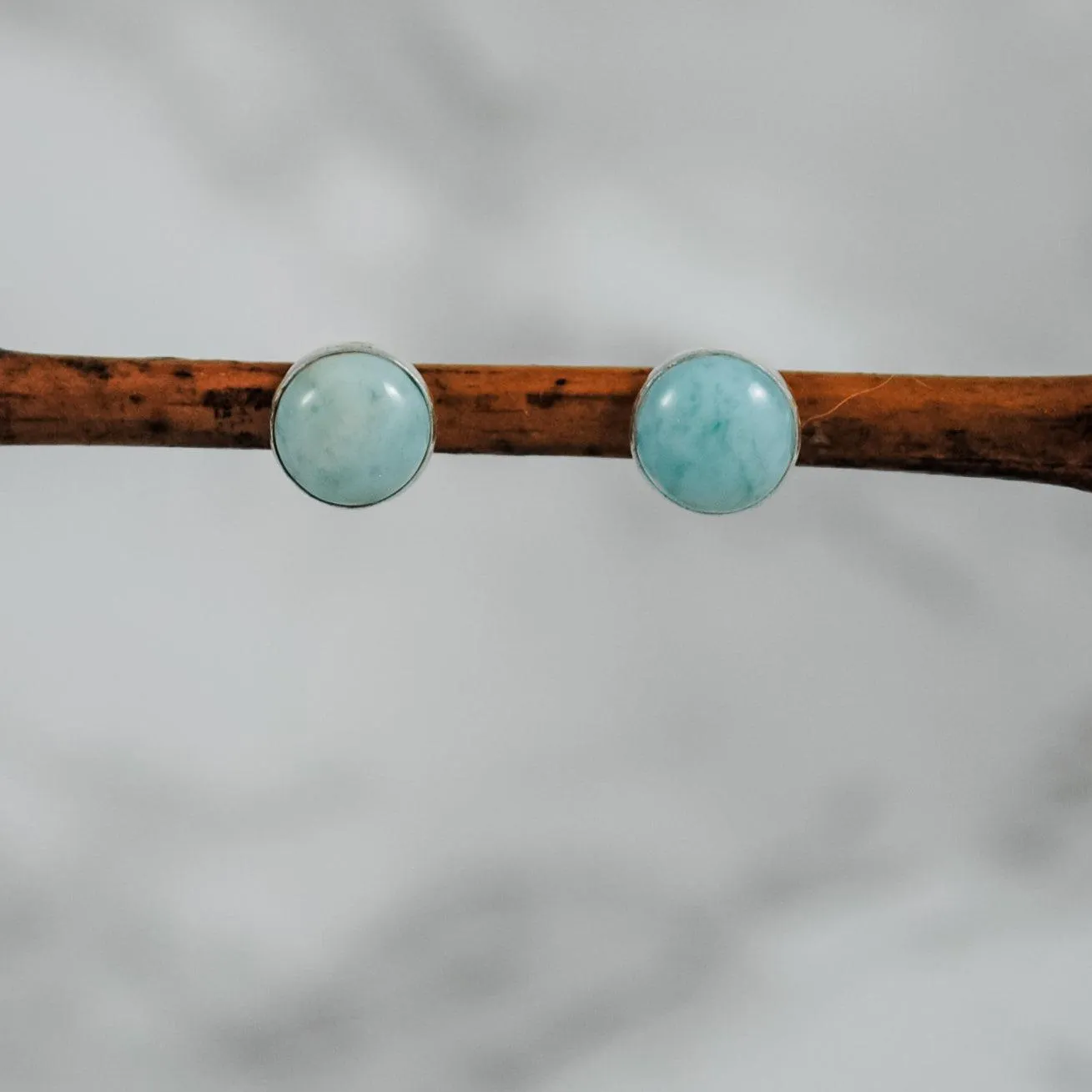 Stone Studs - sterling silver