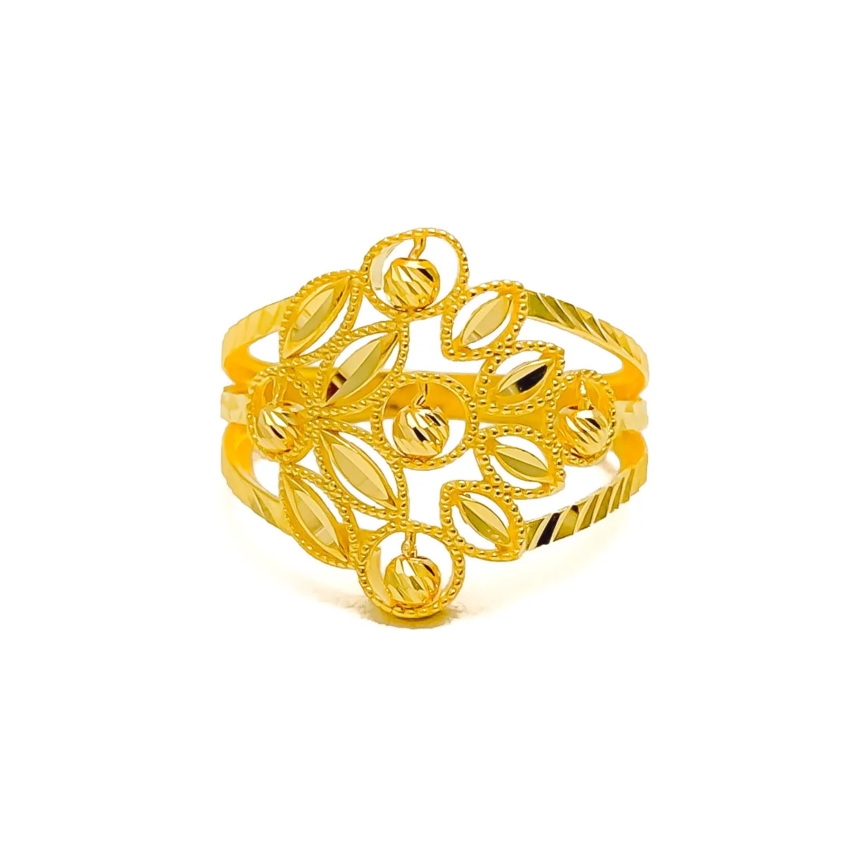 Stylish Everyday 22k Gold Ring