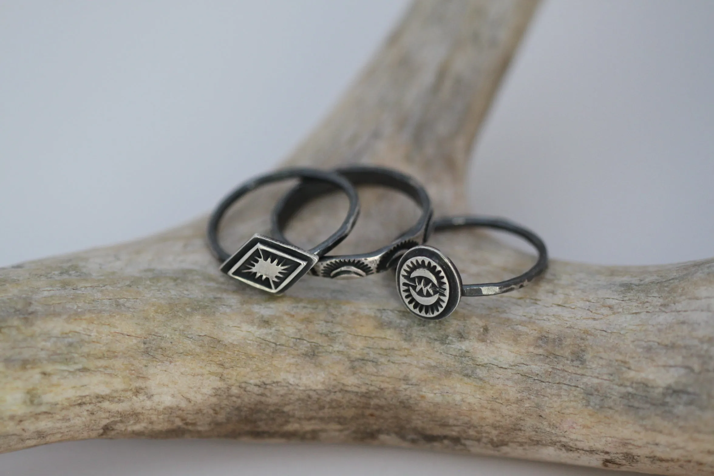 Sunrise Sunset Stacking Ring Set