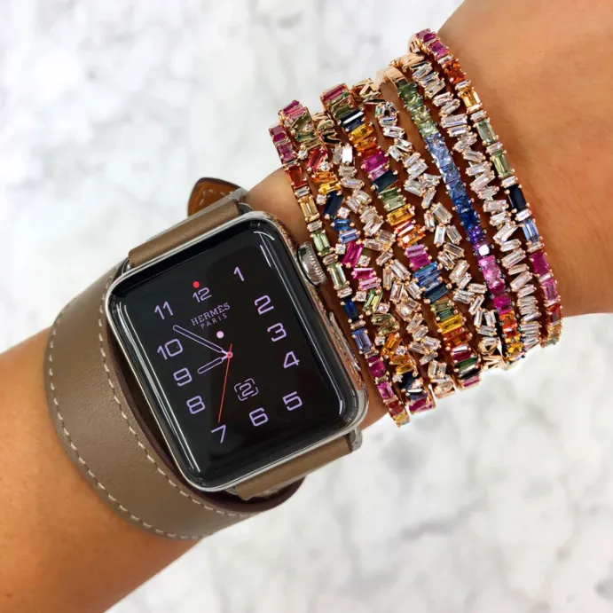 Suzanne Kalan Rainbow Sapphire Frenzy Bangle