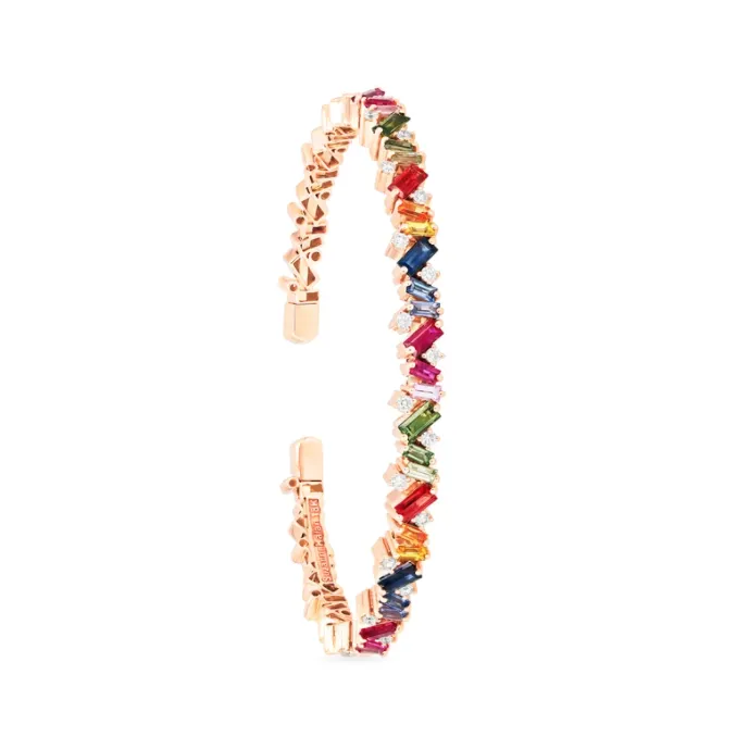 Suzanne Kalan Rainbow Sapphire Frenzy Bangle