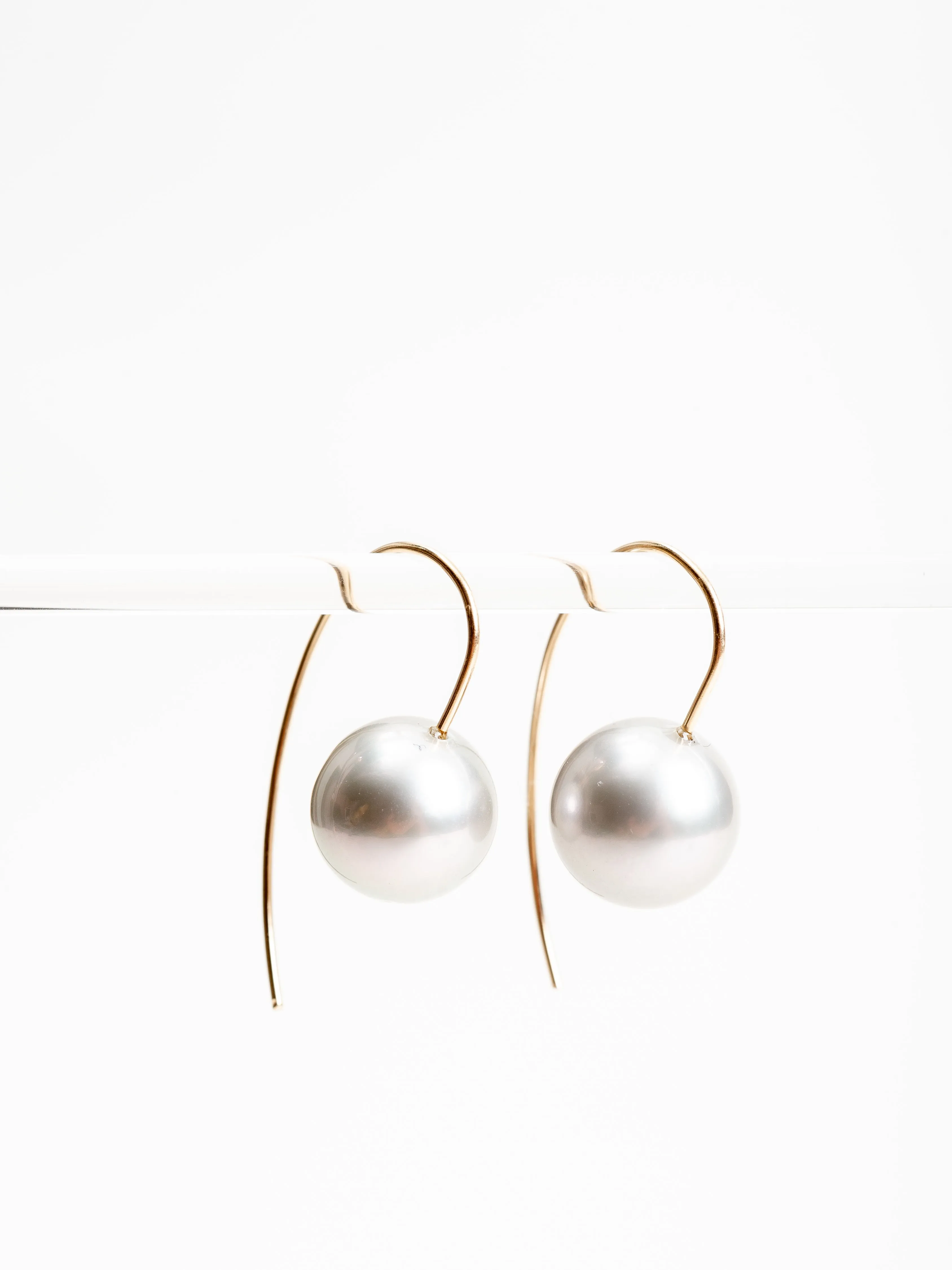 tahitian gray pearl earrings