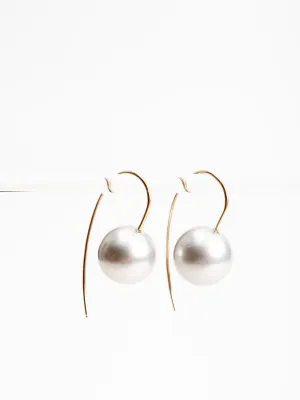 tahitian gray pearl earrings