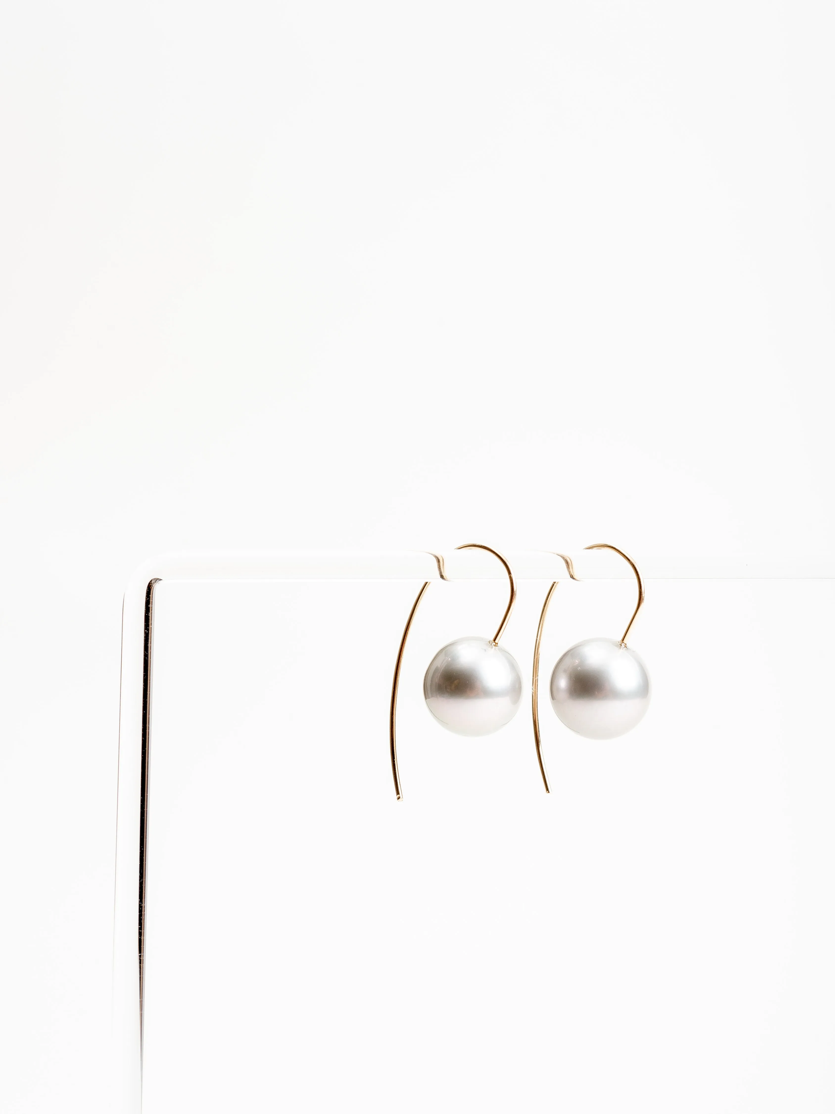 tahitian gray pearl earrings