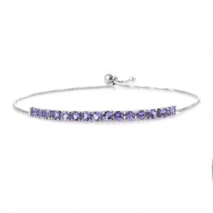 Tanzanite 925 Sterling Silver Tennis Bracelet Jewelry