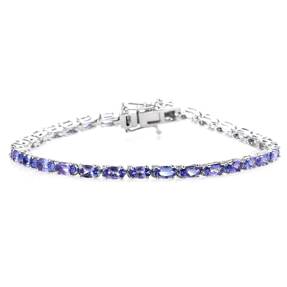 Tanzanite 925 Sterling Silver Tennis Bracelet Jewelry