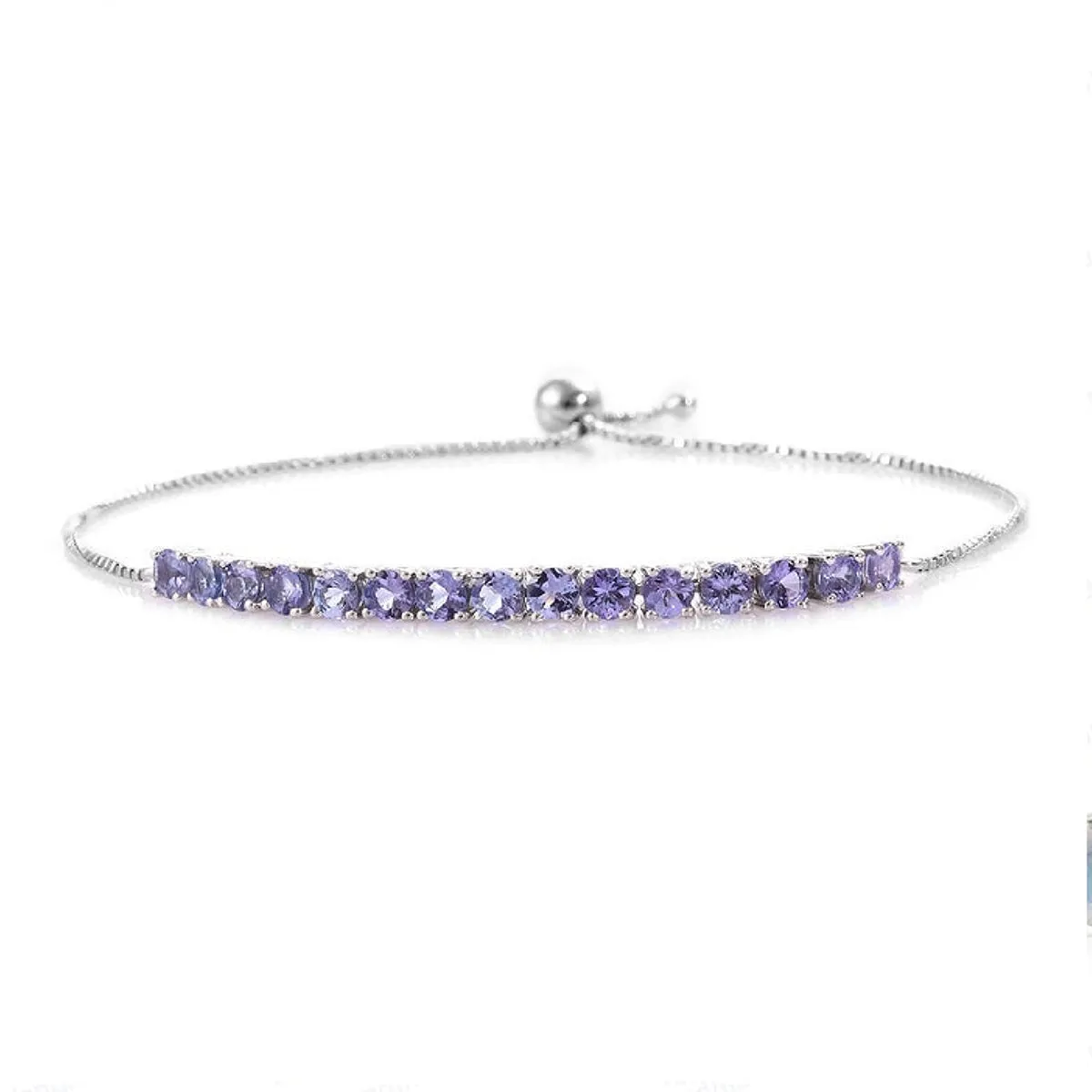 Tanzanite 925 Sterling Silver Tennis Bracelet Jewelry
