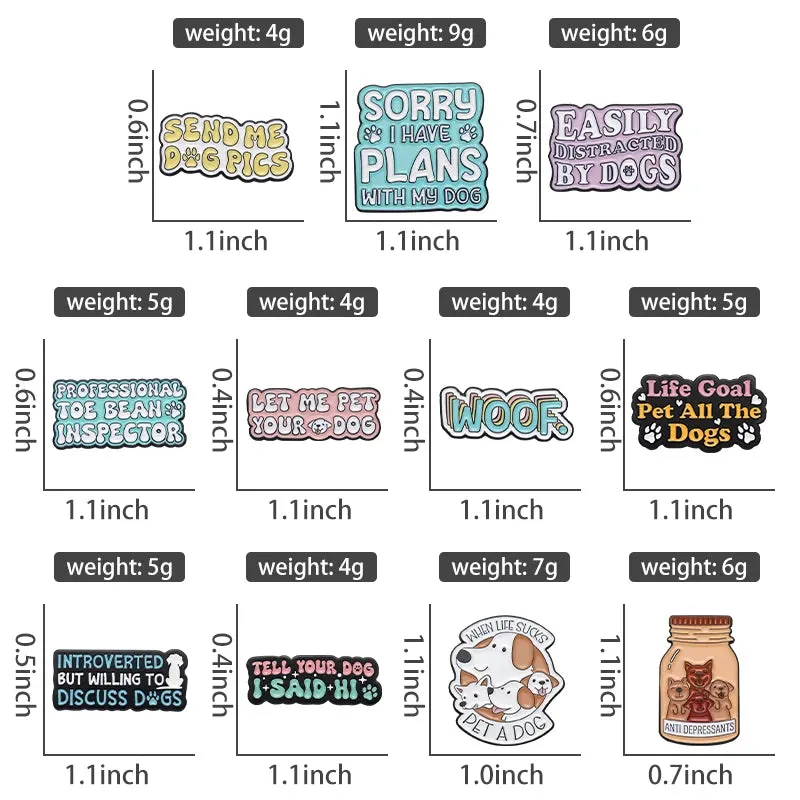 Tell Tour Dog I Said Hi Enamel Pins Sasily Distracted By Dogs Custom Brooches Lapel Badges Jewelry Gift For Pet Enthusiasts