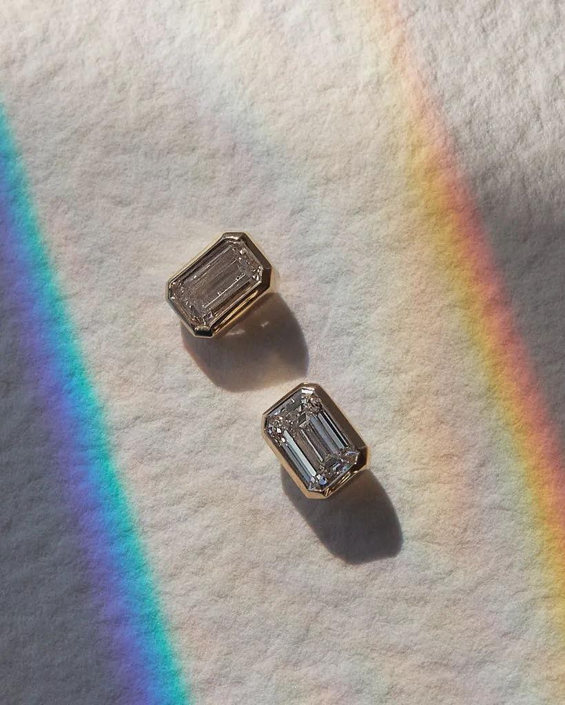 The Bella Bezel Studs