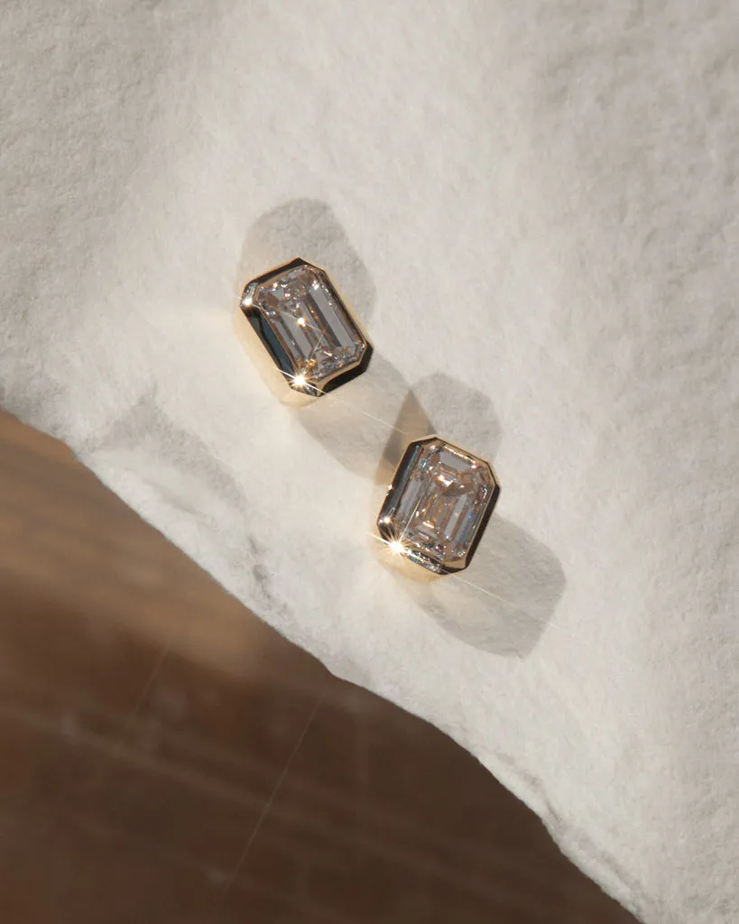 The Bella Bezel Studs