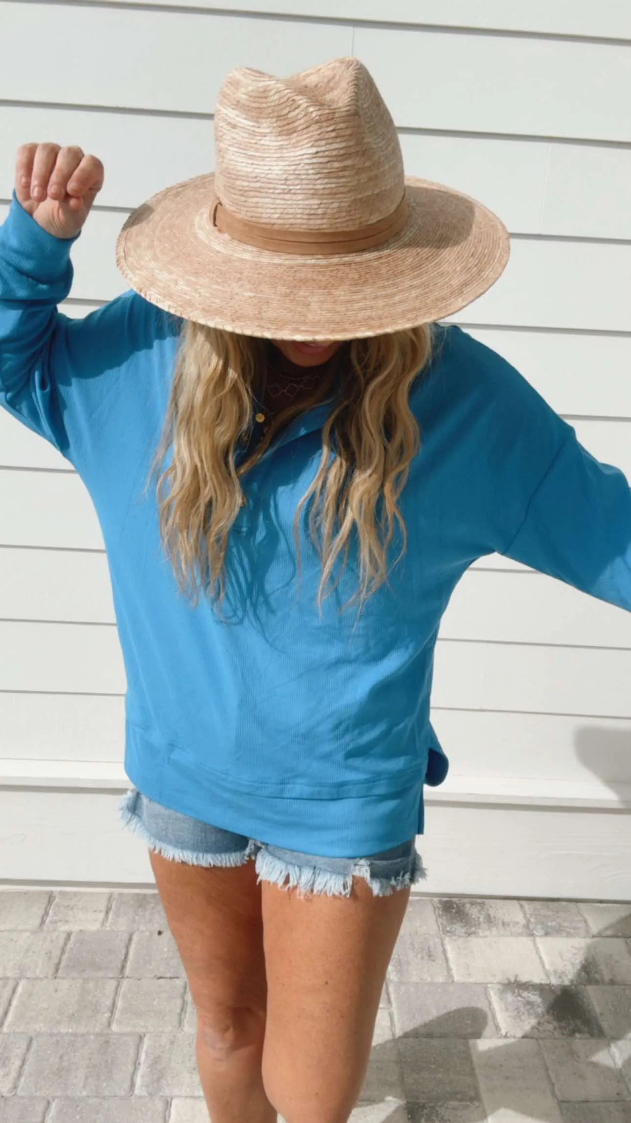 The Perfect Weekend Henley Top | SALTY WAVE  *DEAL-FINAL SALE