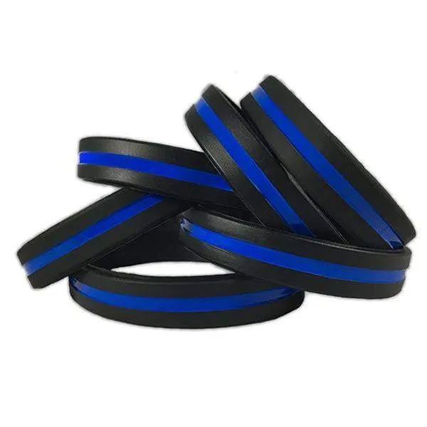 Thin Blue Line Bracelet for Law Enforcement Appreciation