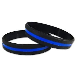 Thin Blue Line Bracelet for Law Enforcement Appreciation