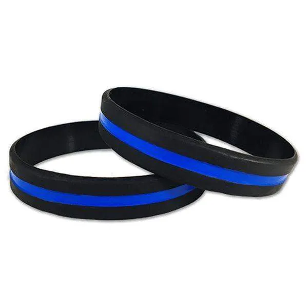 Thin Blue Line Bracelet for Law Enforcement Appreciation