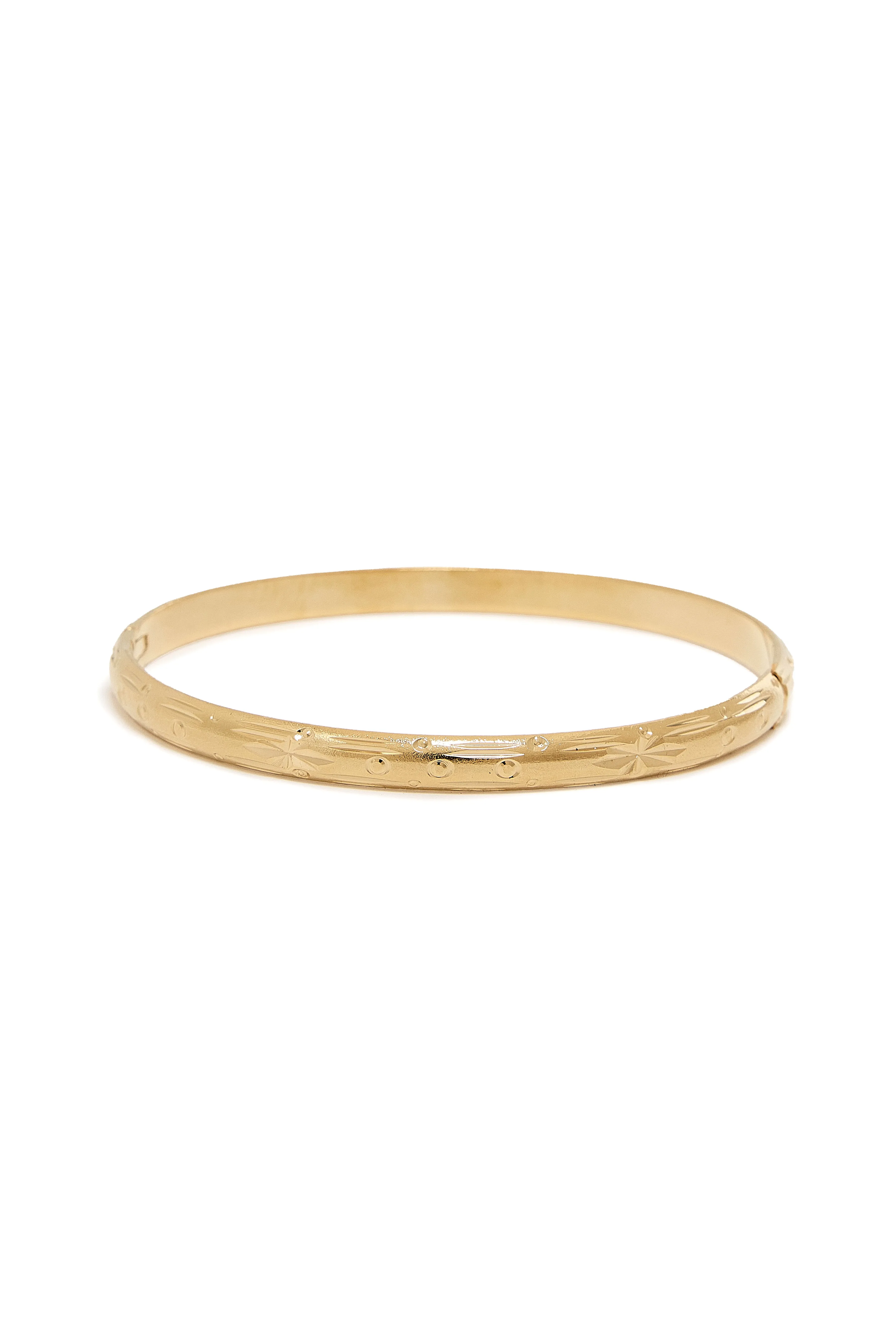Thin Diamond Cut Bangle 3-Pack