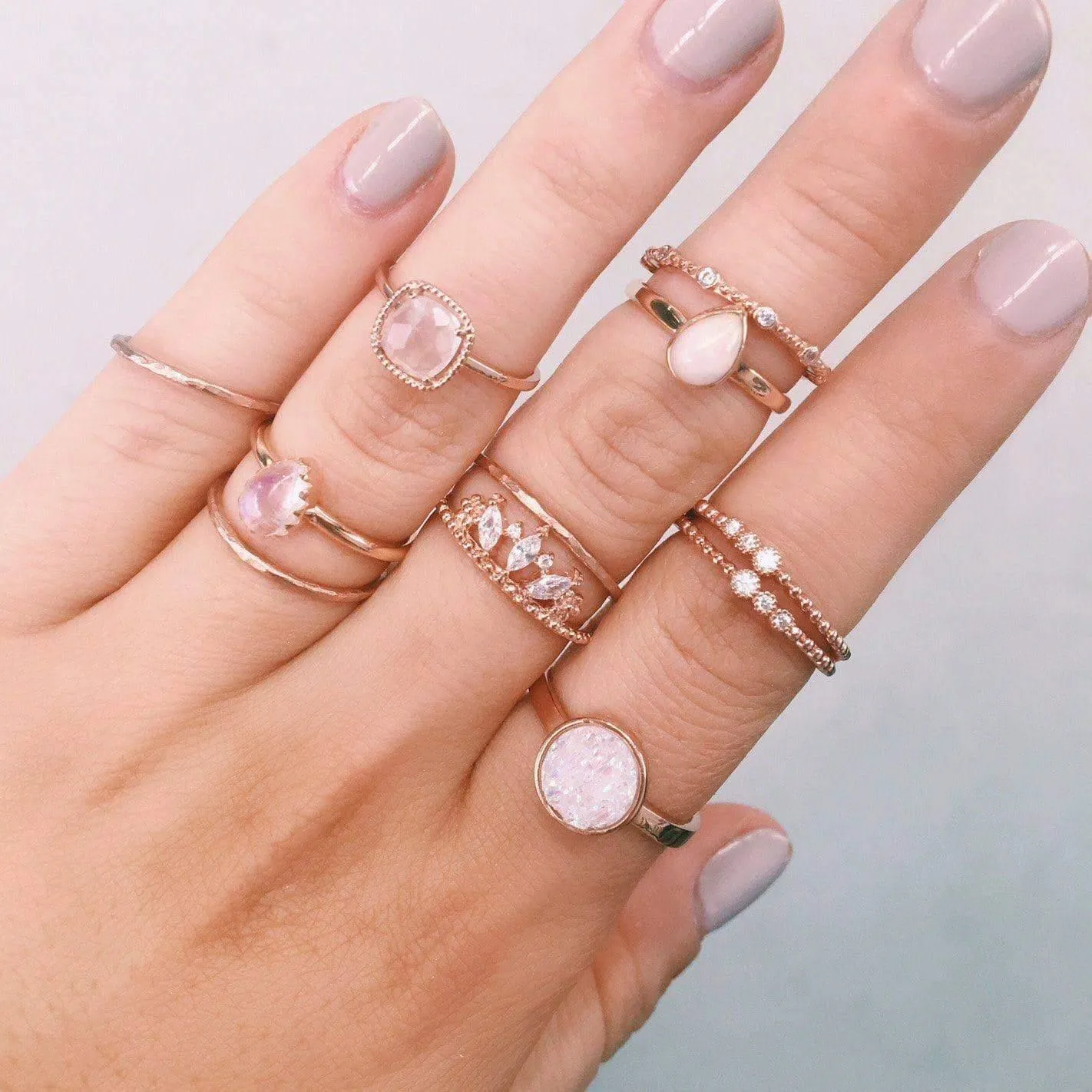 Thin Rose Gold Stacker Ring