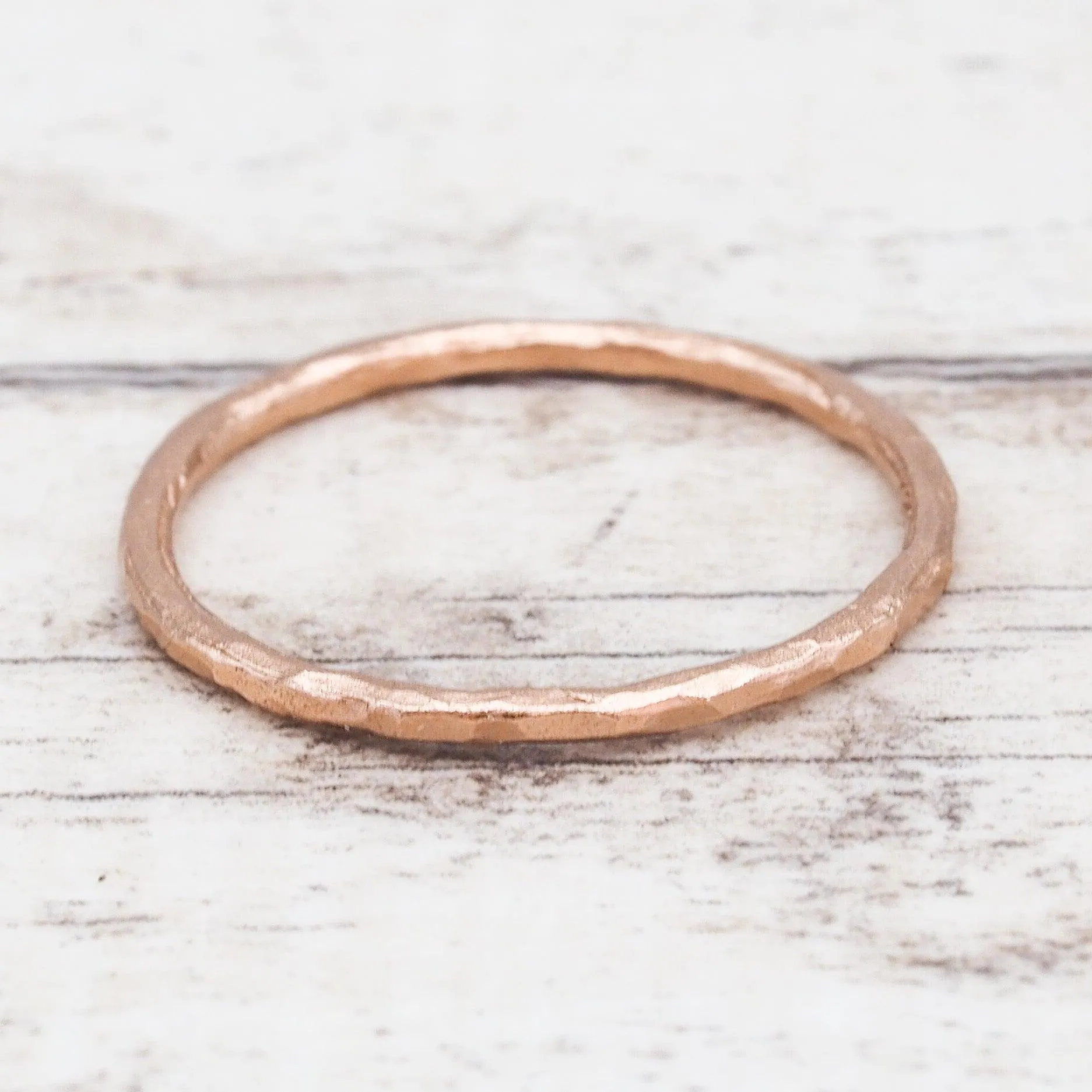 Thin Rose Gold Stacker Ring