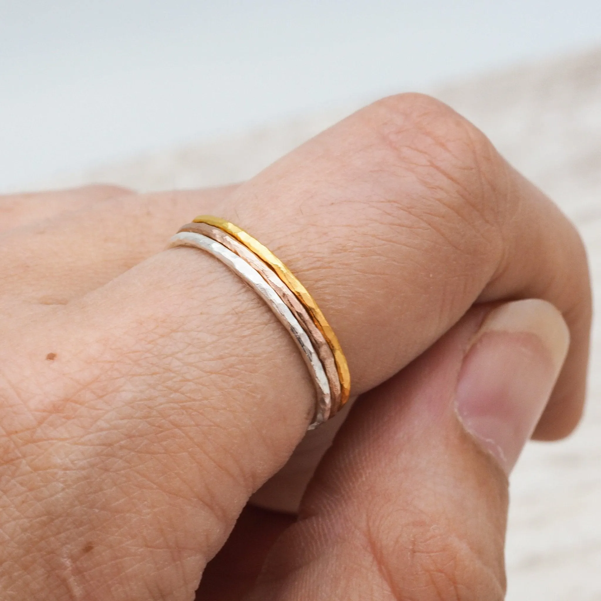 Thin Rose Gold Stacker Ring
