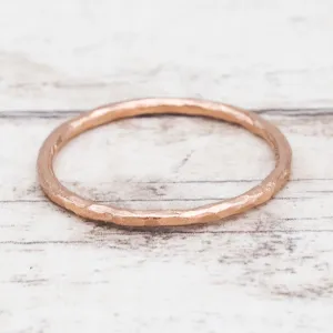 Thin Rose Gold Stacker Ring