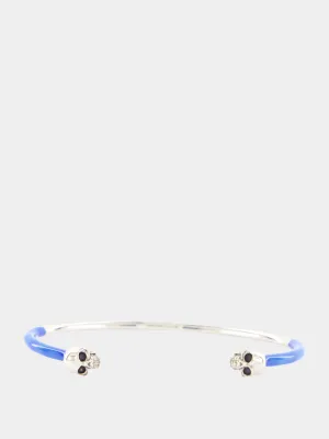 Thin Twin Skull Bracelet
