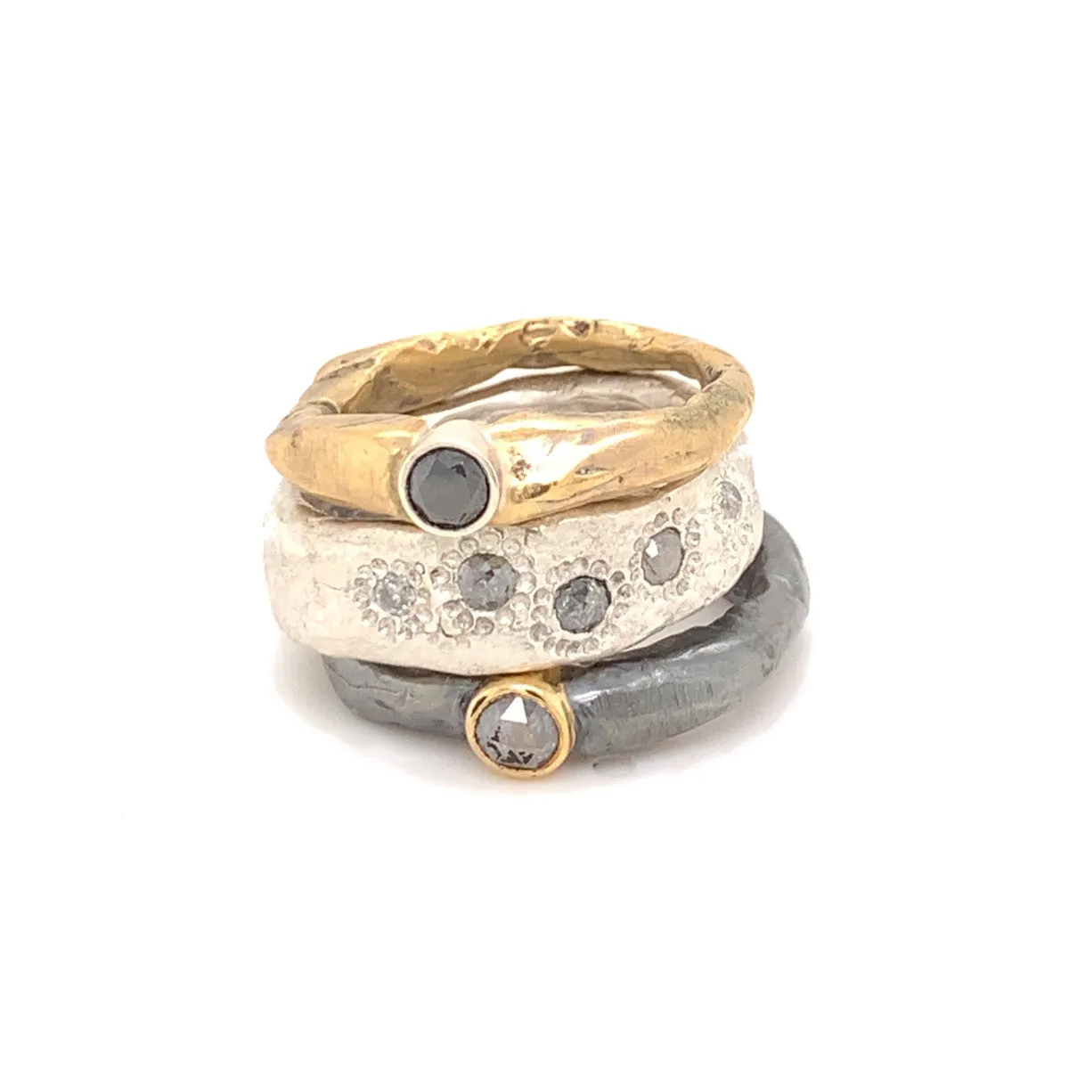Thrive Ring with Salt & Pepper Diamonds
