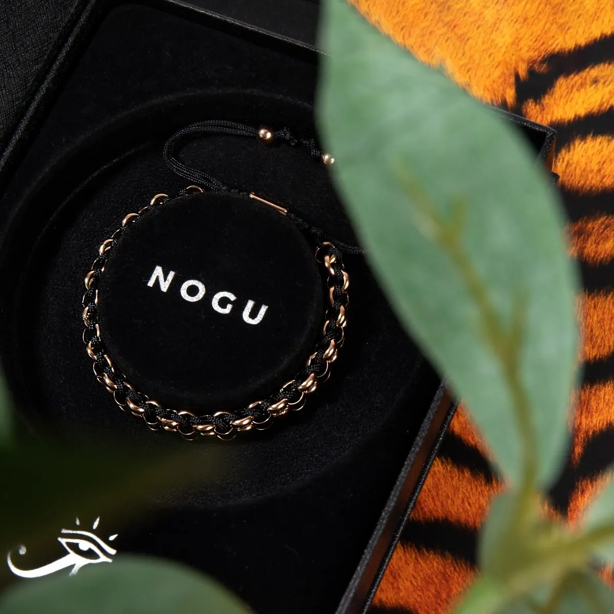 Tiger Links | Mini Kismet Bracelet | Black x Rose Gold
