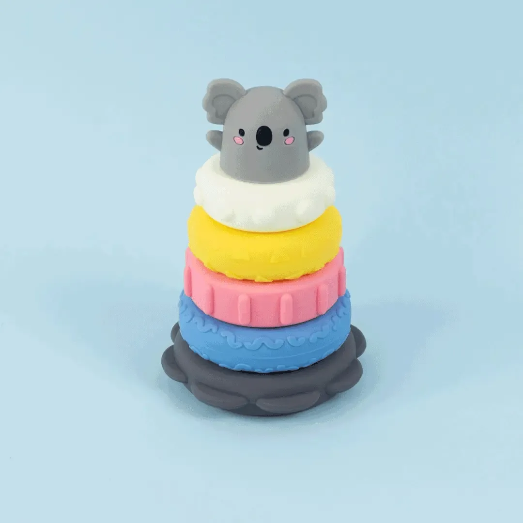 Tiger Tribe Silicone Stacker - Koala
