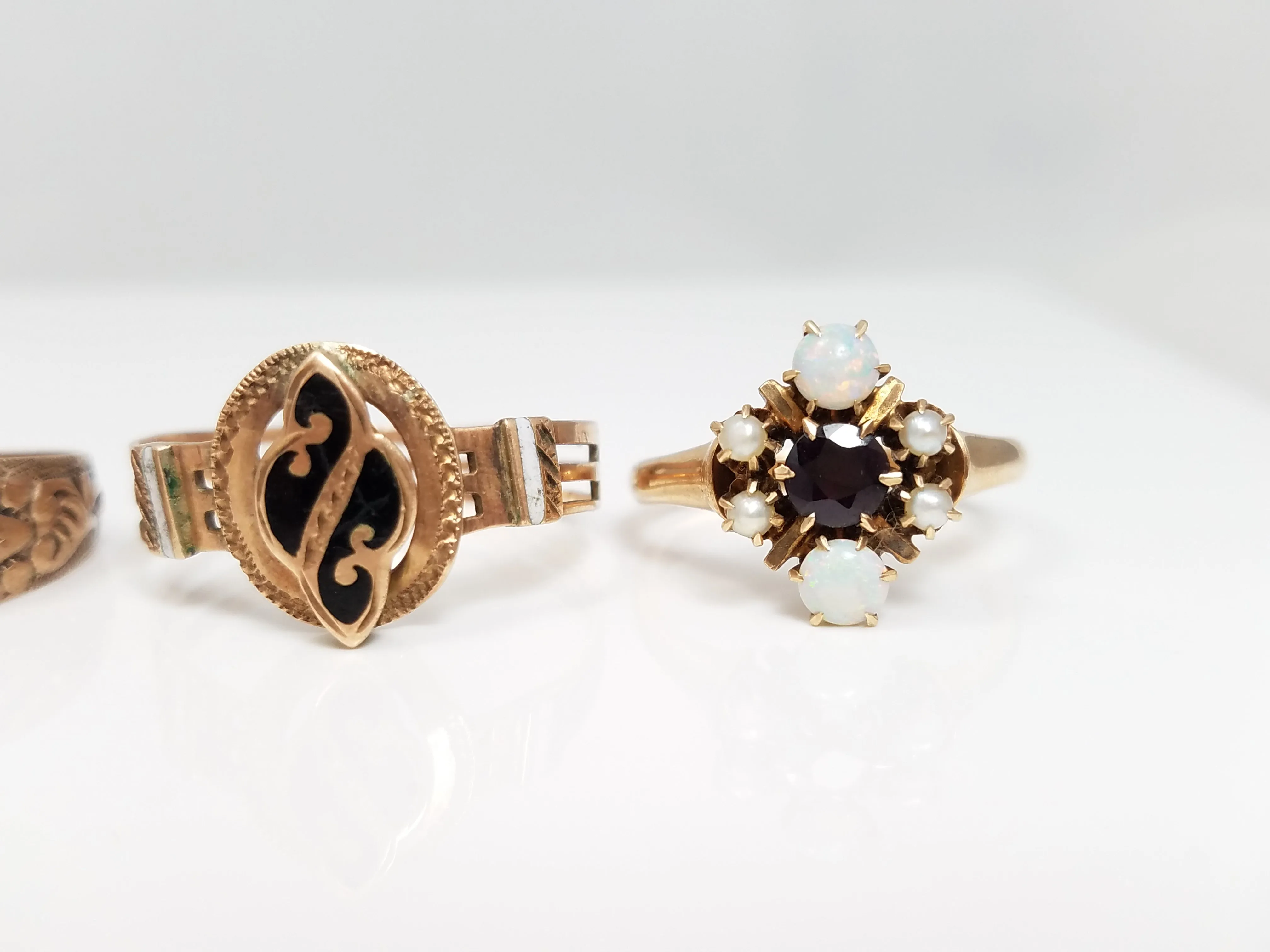 *To Restore* Four Victorian ~7k Gold Rings