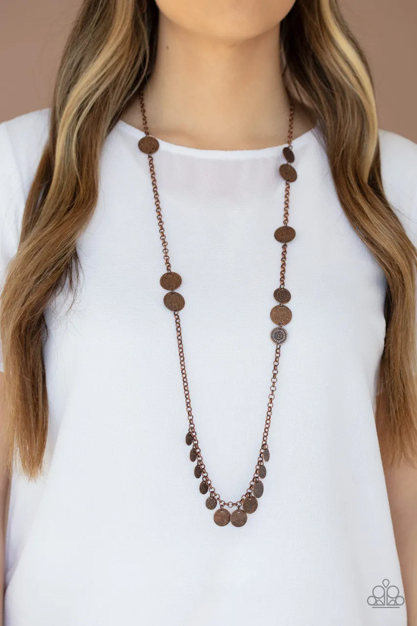 Trailblazing Trinket Copper Paparazzi Necklace