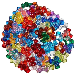 Transparent Multicolor Tri Beads (1,000 Pack)