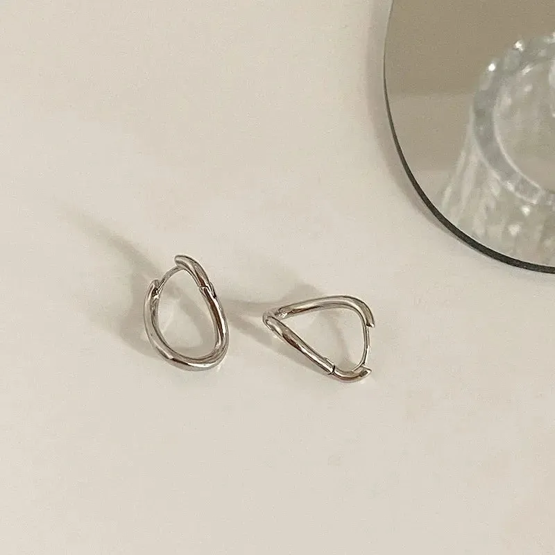 Trending Metal Geometry Stud Earring Fashion New Design Irregular Minimalist Earrings for Women Fashion Jewelry Gifts