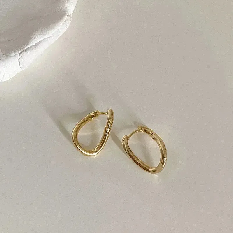 Trending Metal Geometry Stud Earring Fashion New Design Irregular Minimalist Earrings for Women Fashion Jewelry Gifts