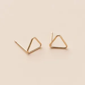 TRIANGLE POST EARRINGS