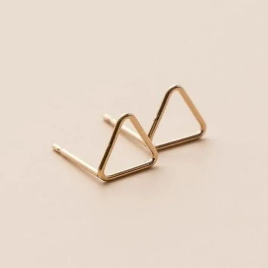 TRIANGLE POST EARRINGS
