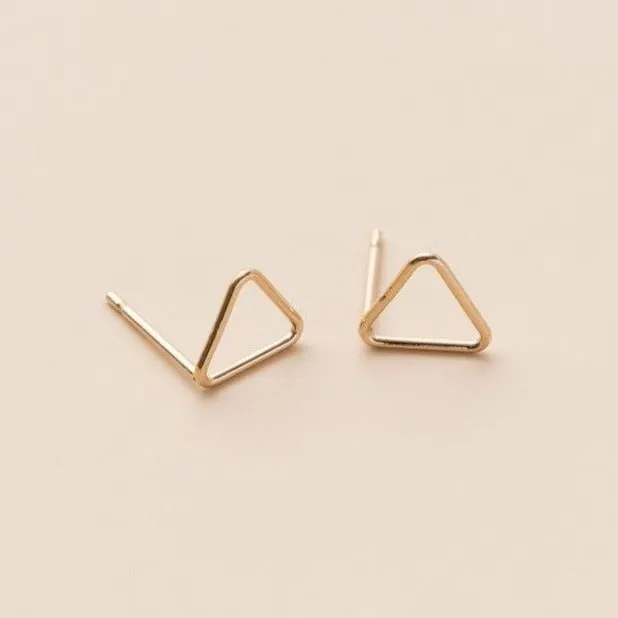 TRIANGLE POST EARRINGS