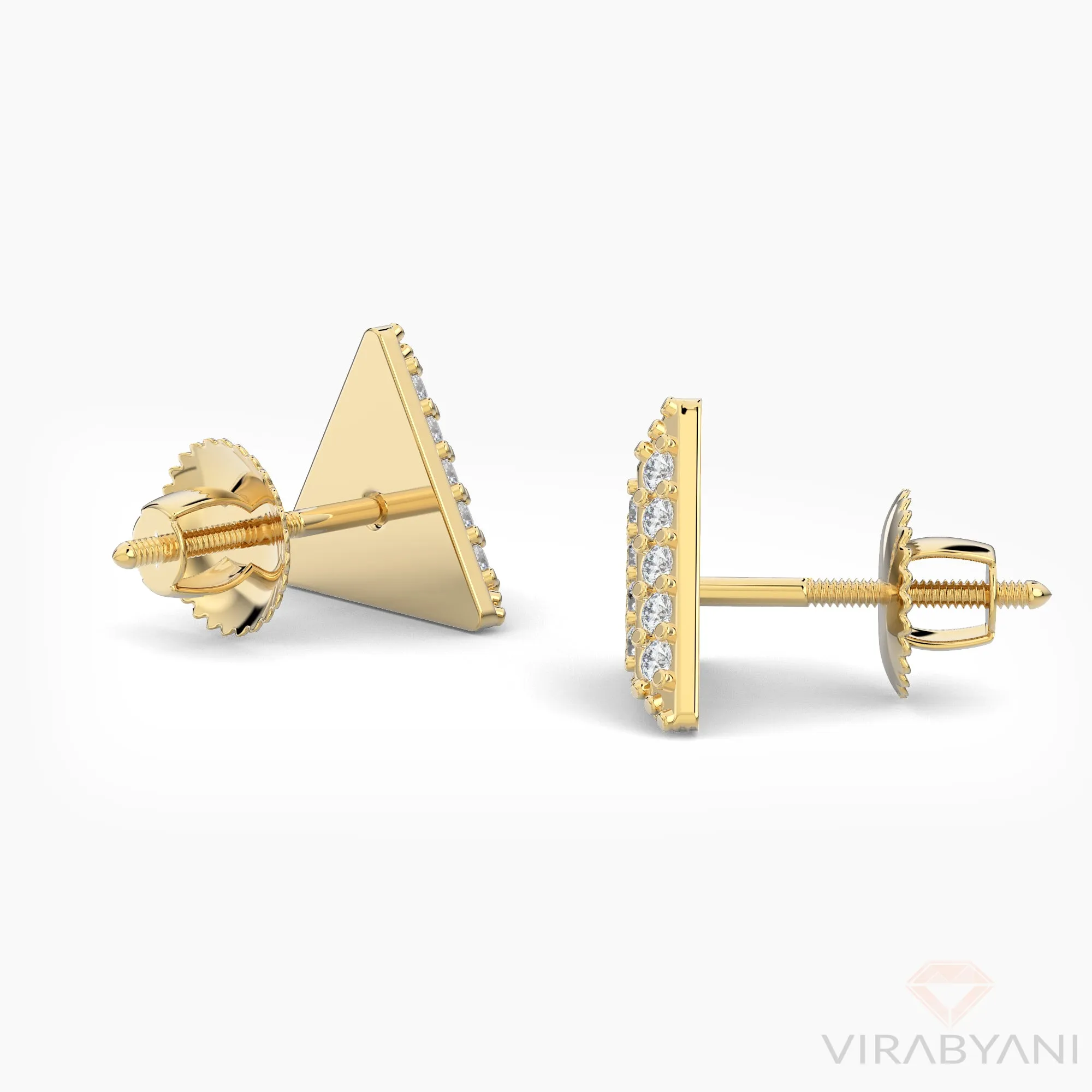 Triangle Shaped AMoré Pavé Earrings With 0.40 ct. Diamonds