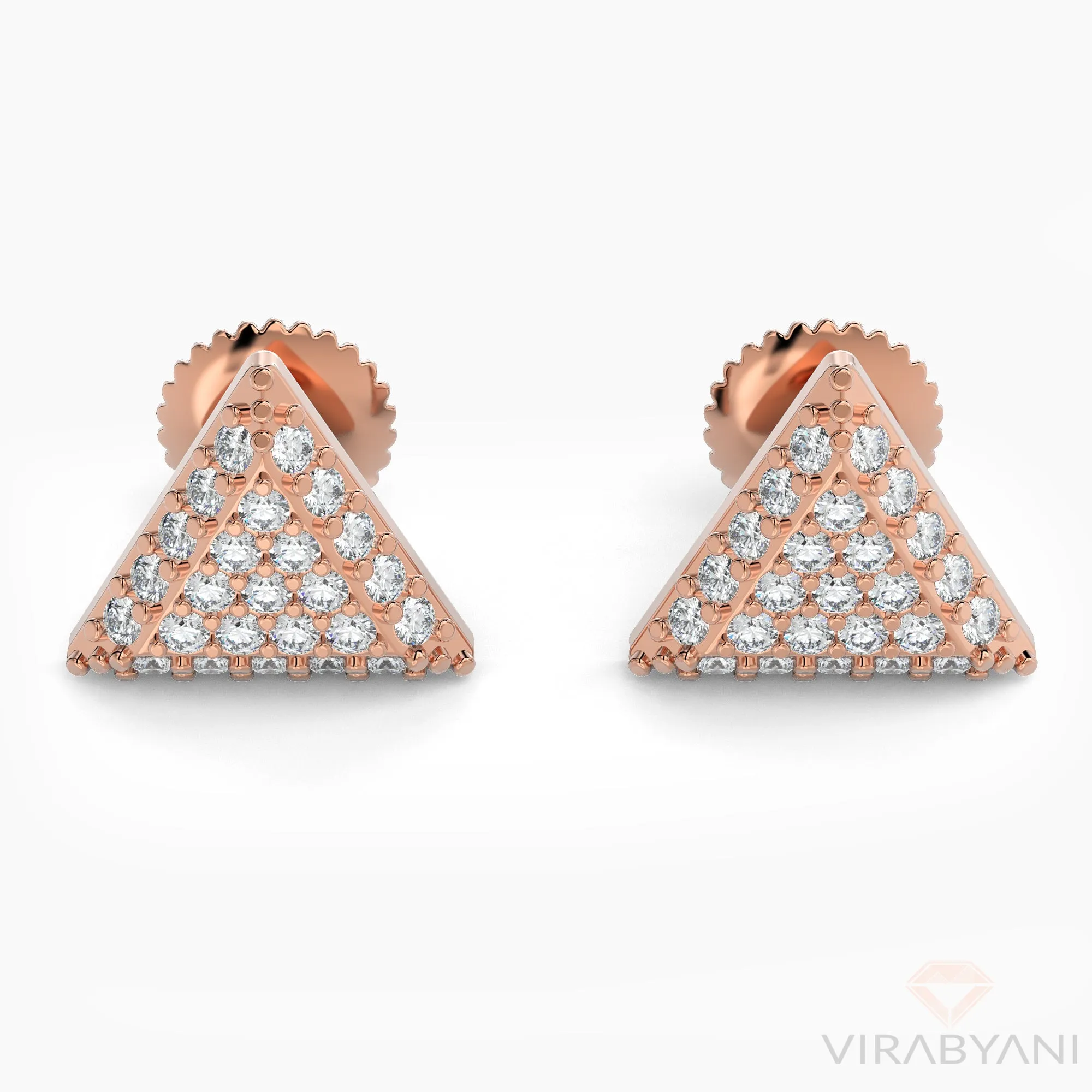 Triangle Shaped AMoré Pavé Earrings With 0.40 ct. Diamonds