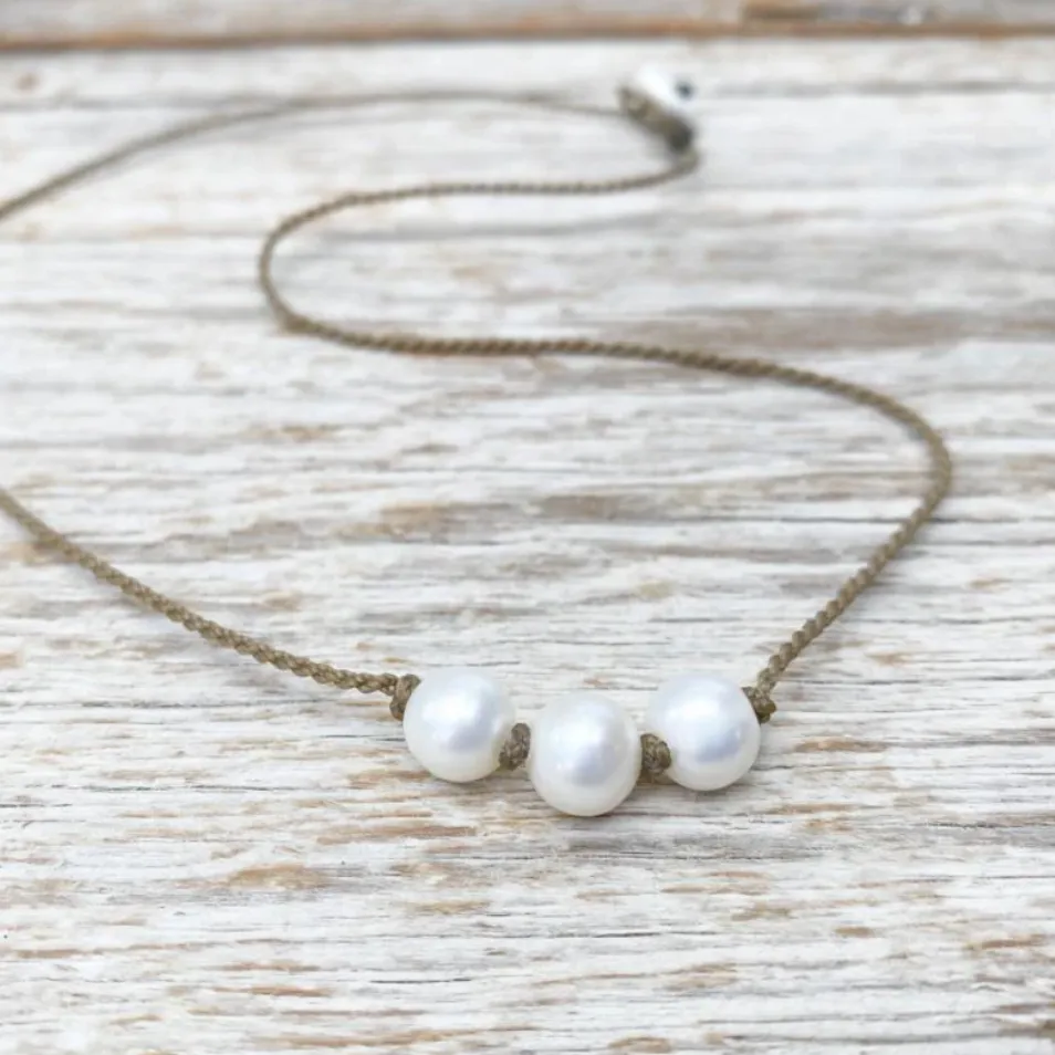 Tula Blue Triple Knotted Necklace