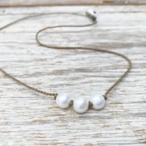 Tula Blue Triple Knotted Necklace