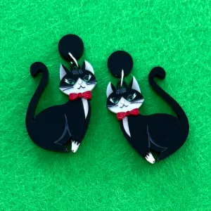 Tuxedo - earrings - Set of 2